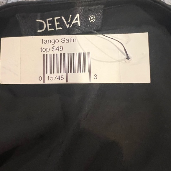 Women Tango Satin Long Sleeve Top - Picture 3 of 3